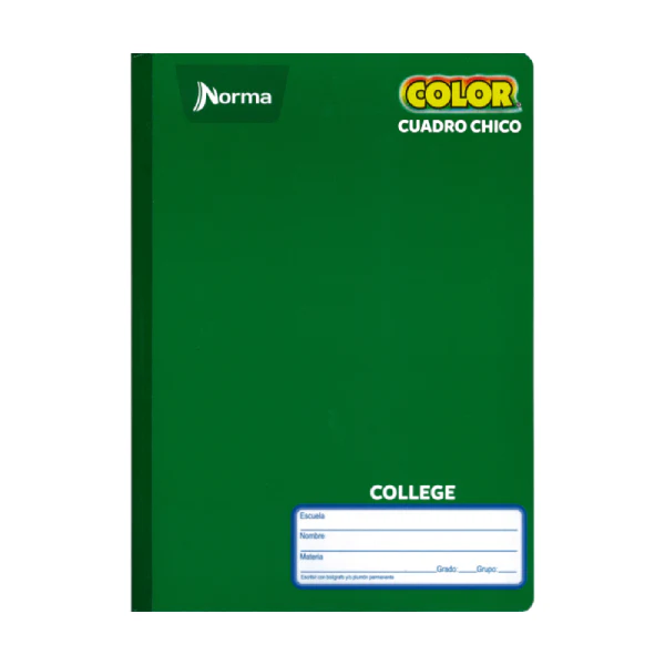 CUADERNO COLLEGE COSIDO COLOR 360 100 HJ C5 NORMA MNK - Imagen 2