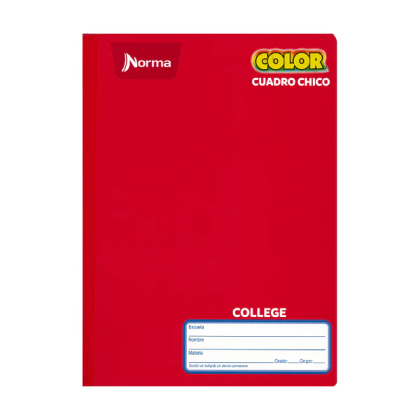 CUADERNO COLLEGE COSIDO COLOR 360 100 HJ C5 NORMA MNK - Imagen 6